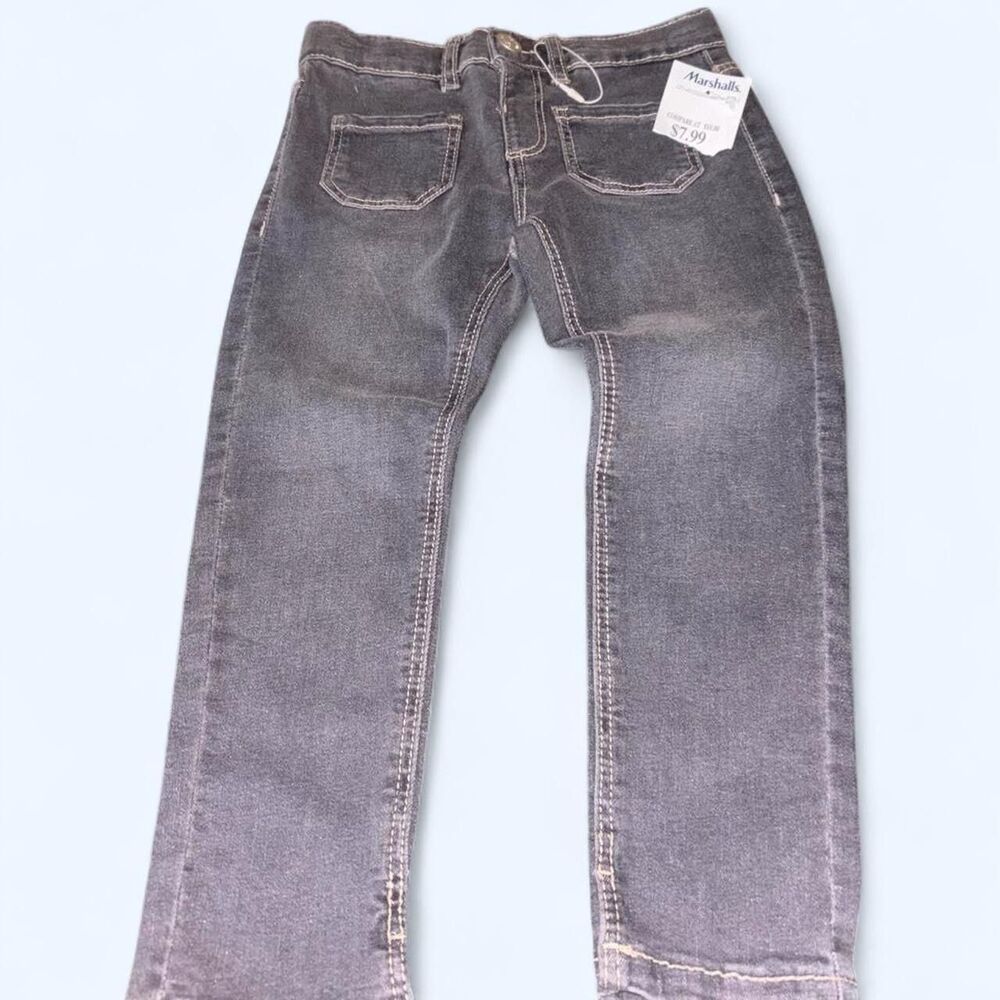 Zara Kids Grey Washed Denim Jeans Size 4